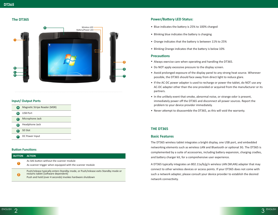 WebDT DT365 User Manual | Page 2 / 4