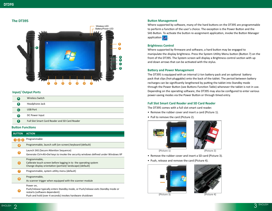 The dt395 | WebDT DT395 User Manual | Page 2 / 4