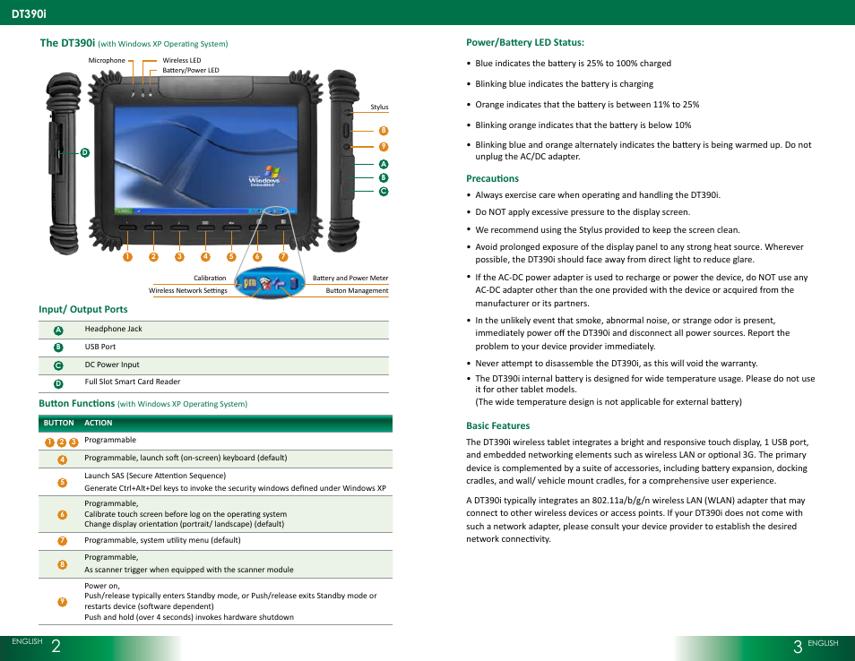 WebDT DT390i (XPE/ XPPro) User Manual | Page 2 / 4