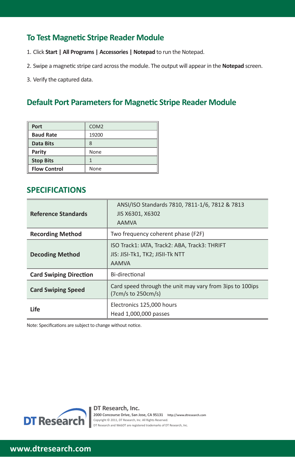 WebDT DT312/ DT362 Modules BOG (XPE/ XPPro) User Manual | Page 6 / 6