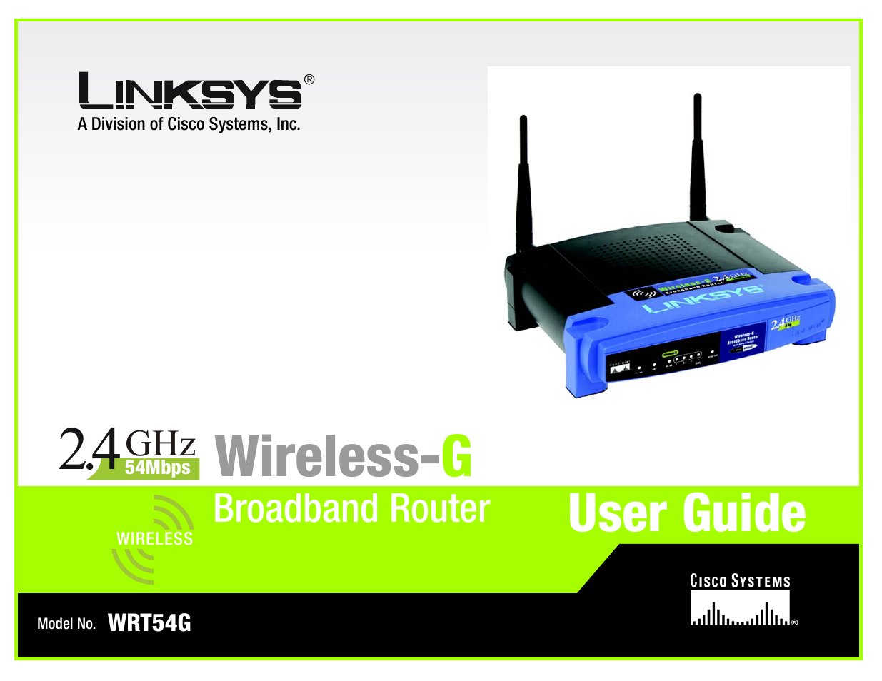 Wireless- g, User guide, Broadband router | Linksys WRT54G User Manual | Page 2 / 85