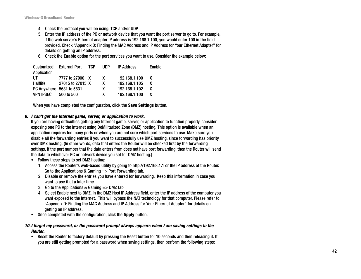 Linksys WRT54G User Manual | Page 51 / 85