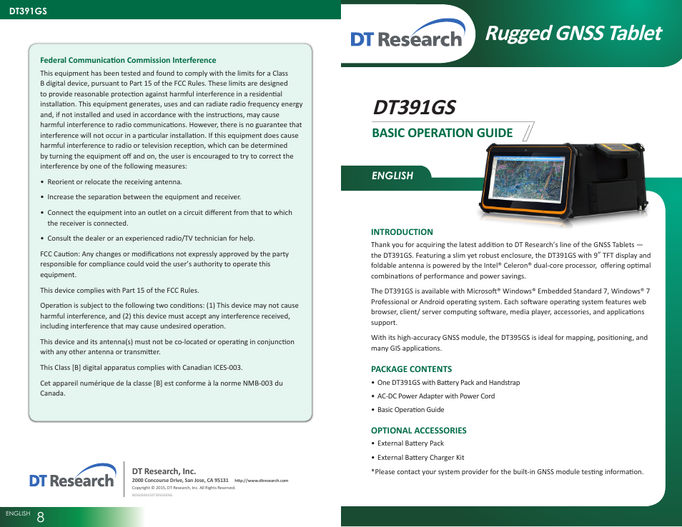 WebDT DT391GS User Manual | 4 pages