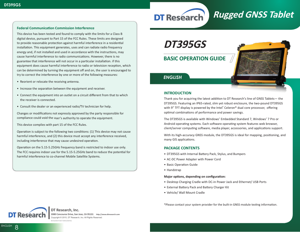 WebDT DT395GS User Manual | 4 pages