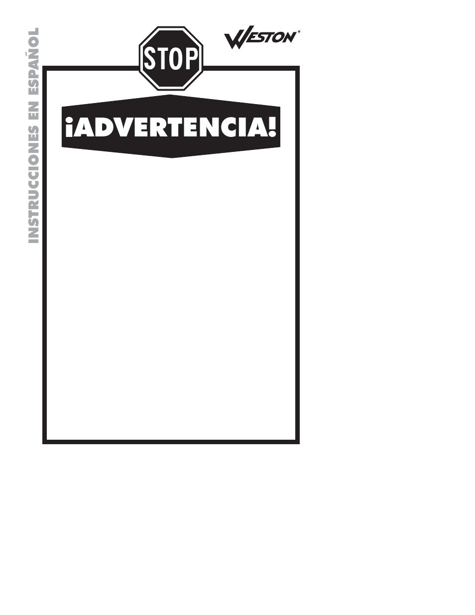 Advertencia | Weston Commercial Electric Meat Grinders User Manual | Page 22 / 64