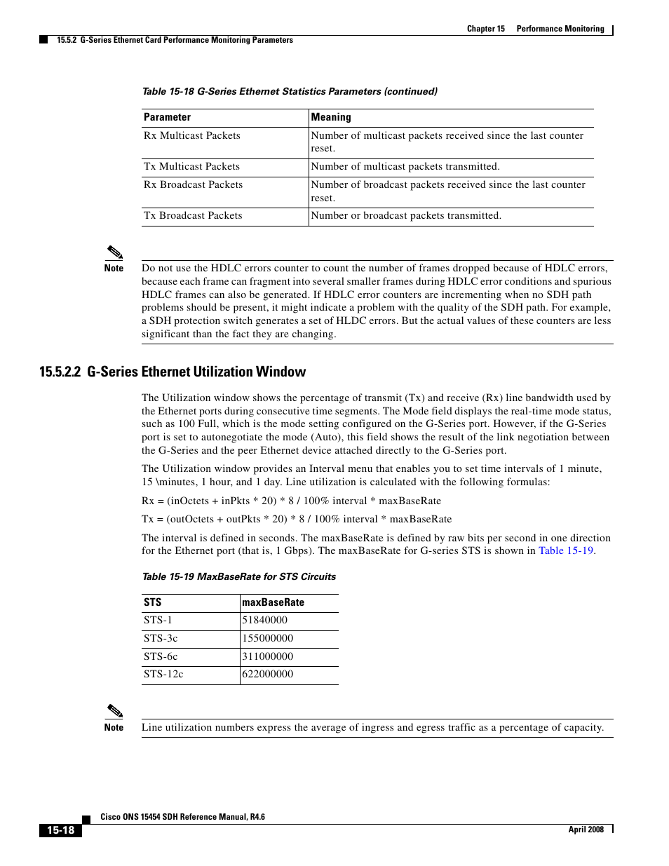 2 g-series ethernet utilization window | Cisco ONS 15454 SDH User Manual | Page 18 / 62