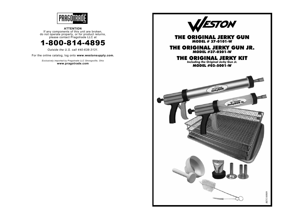 Weston Jerky Guns User Manual | 6 pages