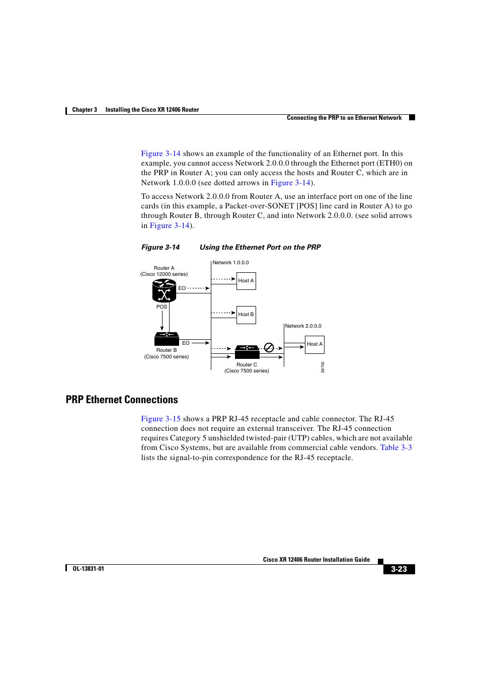 Prp ethernet connections | Cisco XR 12406 User Manual | Page 111 / 252