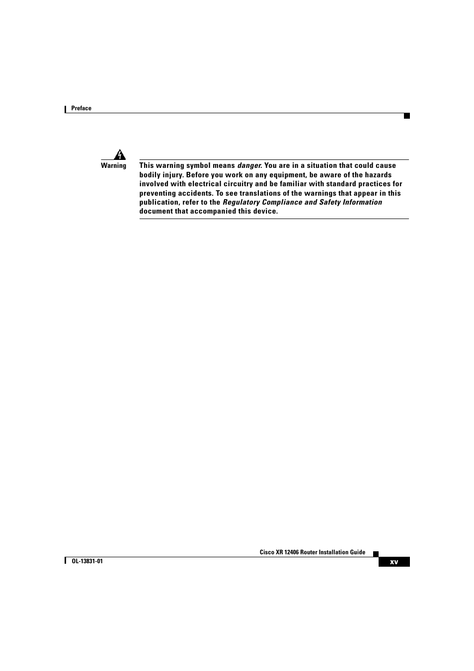 Cisco XR 12406 User Manual | Page 15 / 252