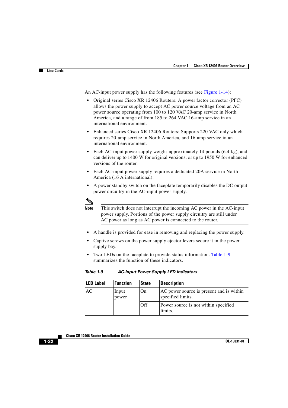 Cisco XR 12406 User Manual | Page 48 / 252