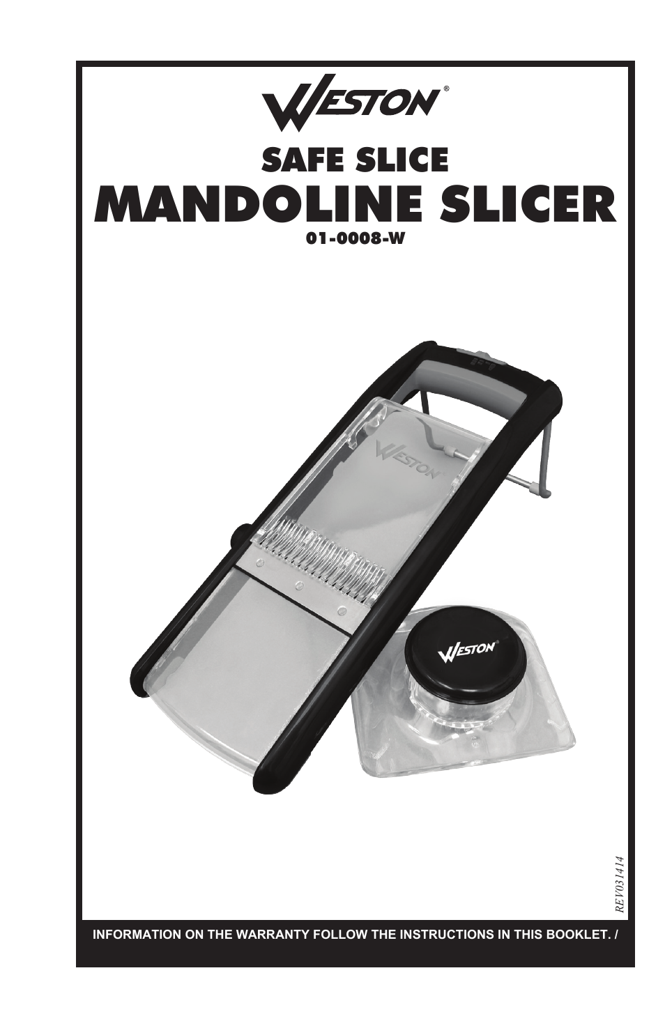 Weston Safe Slice Mandoline User Manual | 24 pages