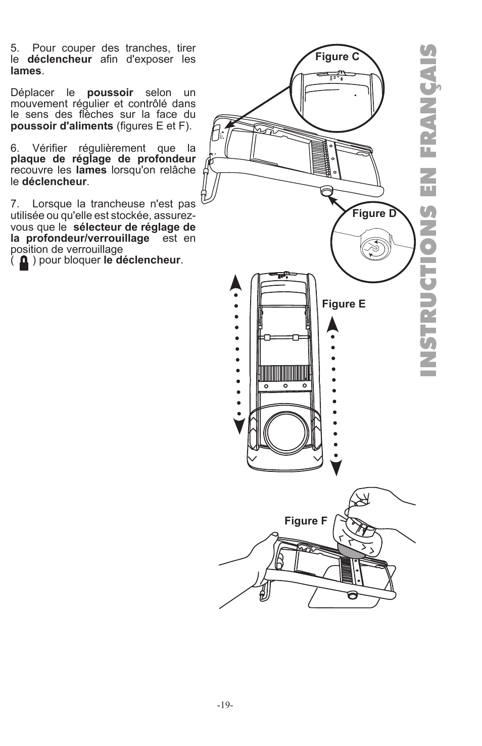 Instructions en français | Weston Safe Slice Mandoline User Manual | Page 19 / 24