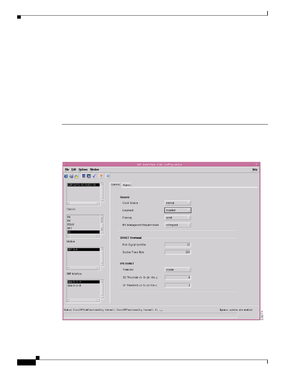 Srp interface side configuration | Cisco 12000/10700 V3.1.1 User Manual | Page 226 / 602