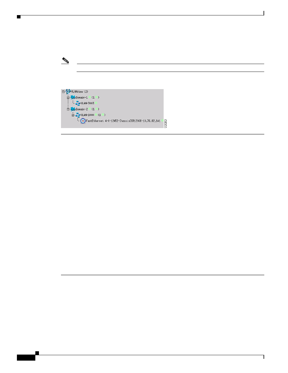 Vlan configuration, Viewing the vlan configuration window | Cisco 12000/10700 V3.1.1 User Manual | Page 380 / 602