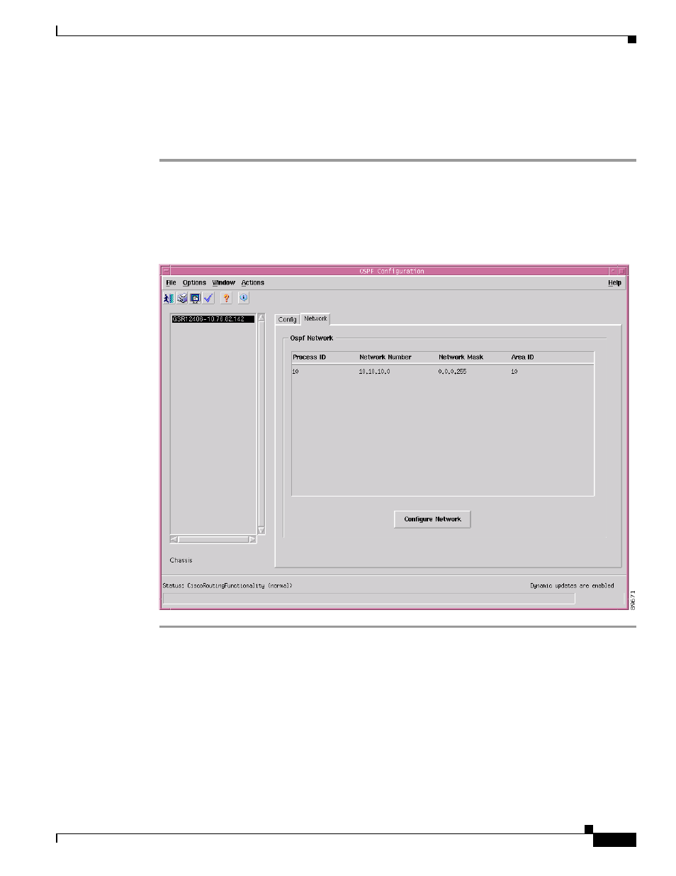 Network tab—detailed description, Ospf network | Cisco 12000/10700 V3.1.1 User Manual | Page 441 / 602