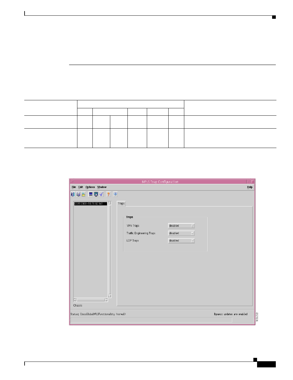 Enabling/disabling traps on the device | Cisco 12000/10700 V3.1.1 User Manual | Page 537 / 602