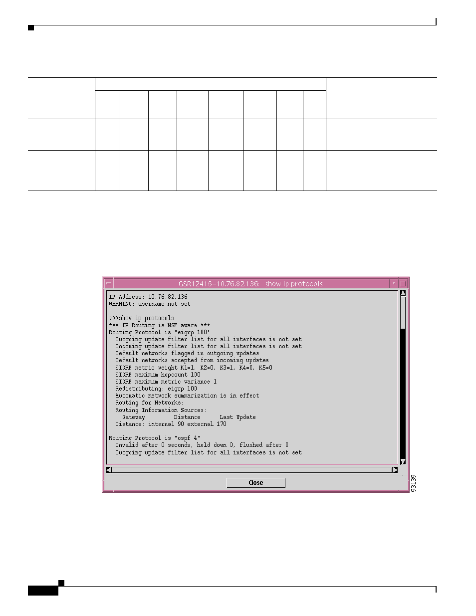 Verify routing protocols | Cisco 12000/10700 V3.1.1 User Manual | Page 540 / 602