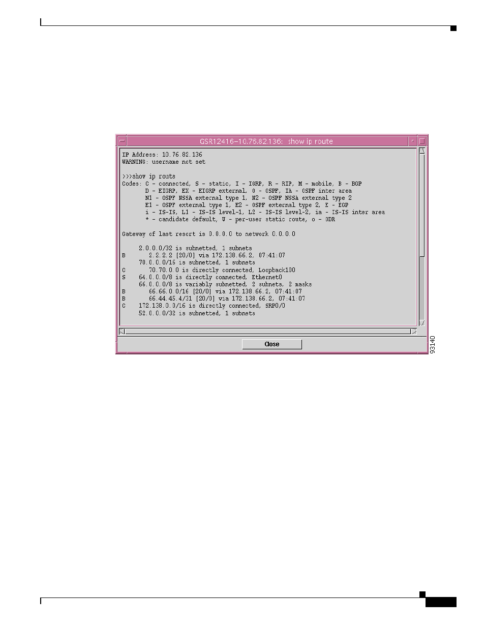 Verify routing tables | Cisco 12000/10700 V3.1.1 User Manual | Page 541 / 602