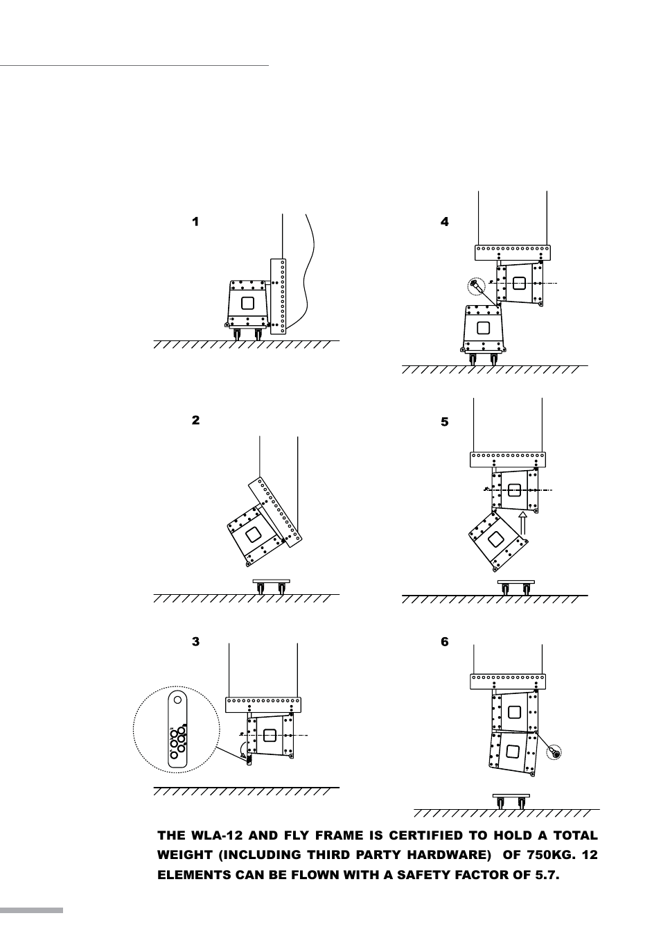 Method 3 diagram | Wharfedale Pro WLA Fly Frame User Manual | Page 18 / 24