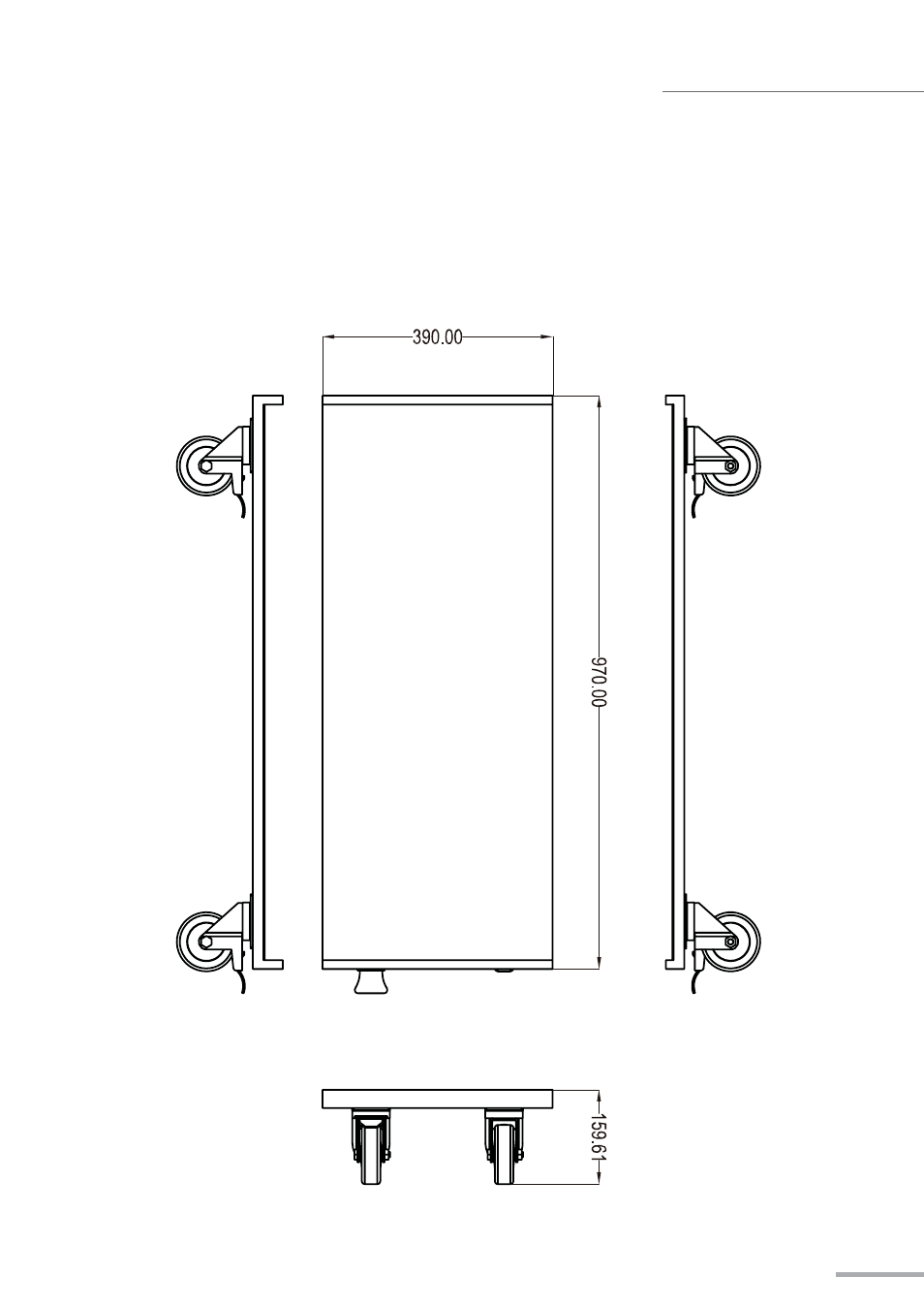 Wla series, Dimensional drawings - wla-12 dolly | Wharfedale Pro WLA Fly Frame User Manual | Page 21 / 24