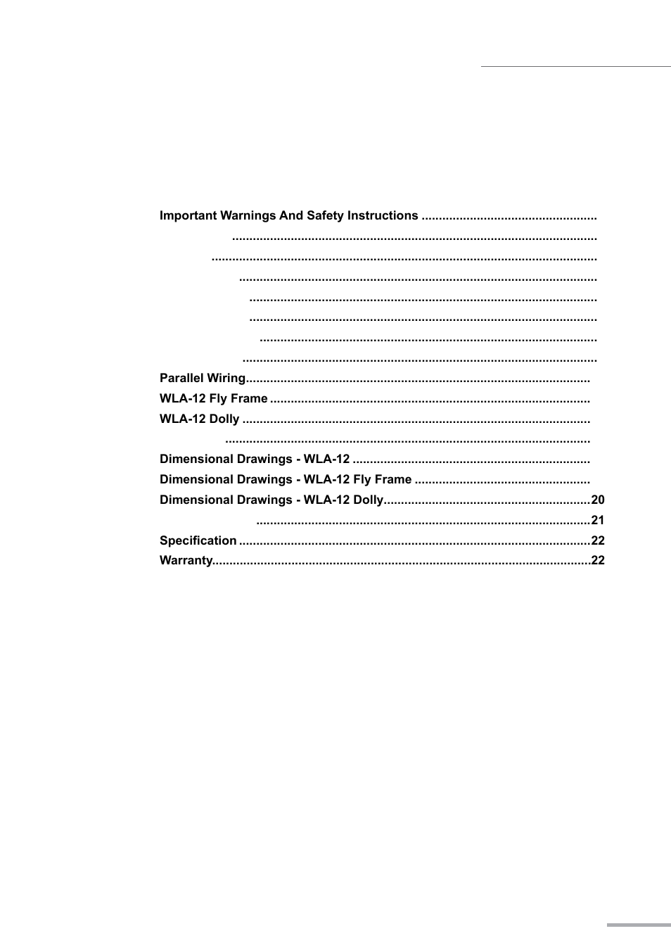Wharfedale Pro WLA Fly Frame User Manual | Page 3 / 24