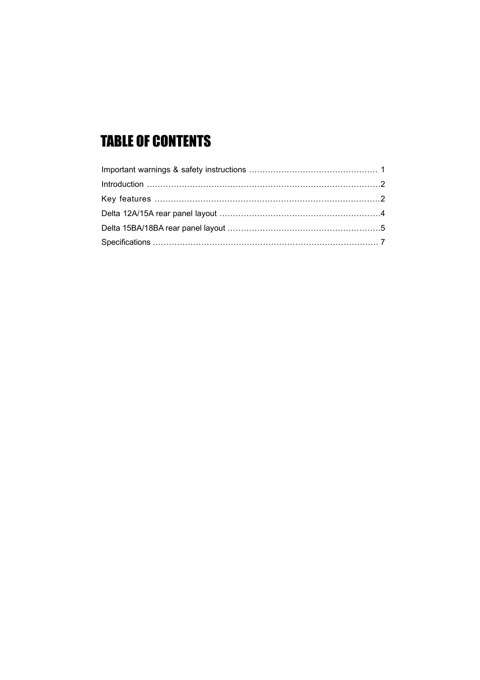 Wharfedale Pro Delta 18BA User Manual | Page 2 / 12