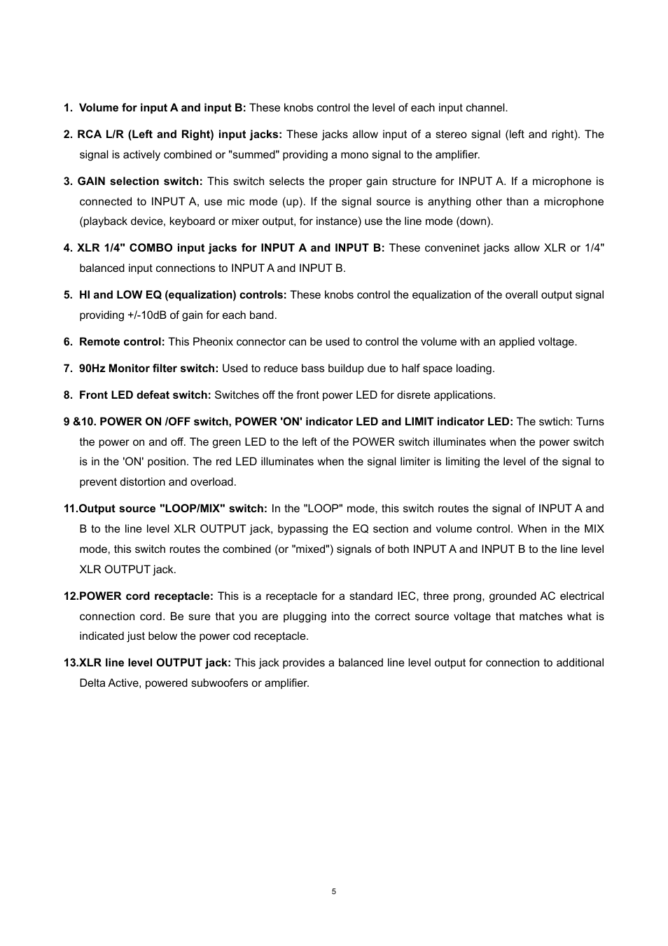 Wharfedale Pro Delta 18BA User Manual | Page 7 / 12