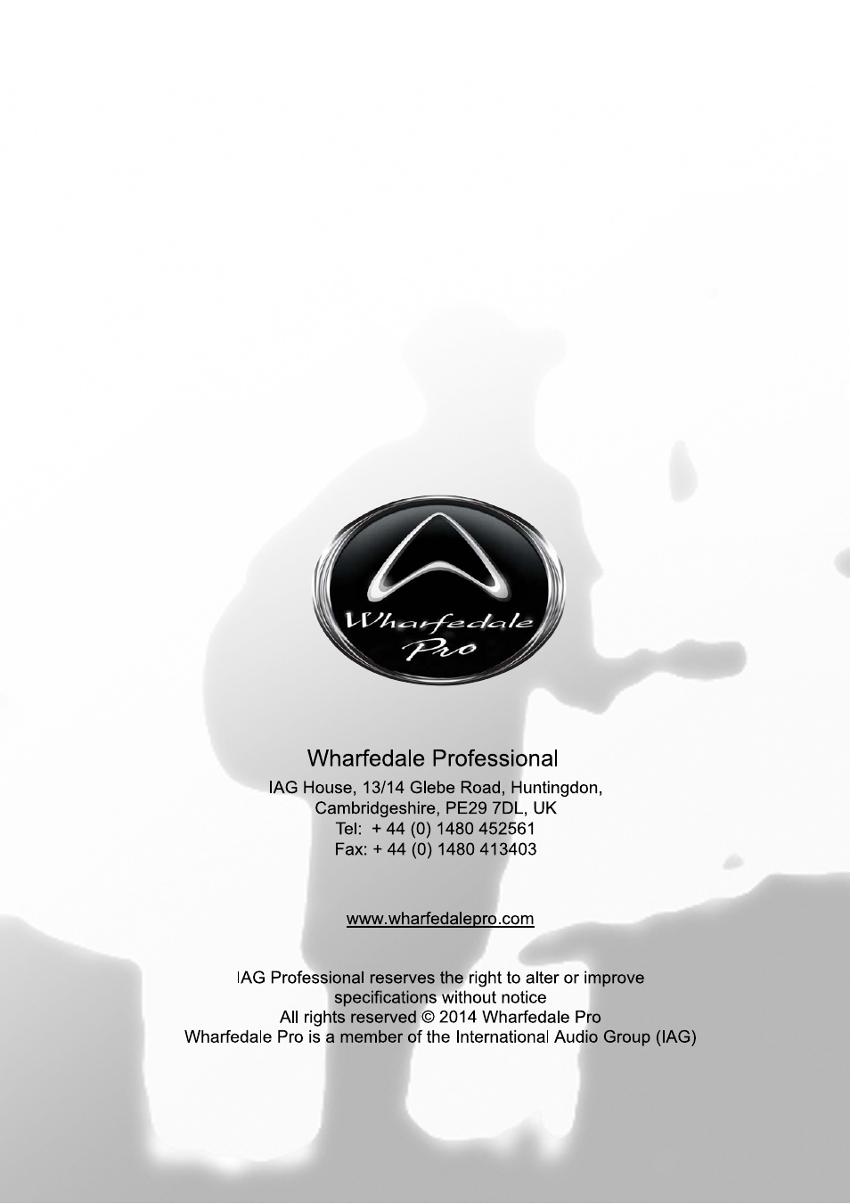 Wharfedale Pro Programme 35ET User Manual | Page 14 / 14