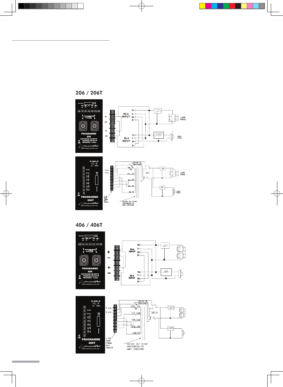 Block diagram | Wharfedale Pro Programme Sub User Manual | Page 14 / 22