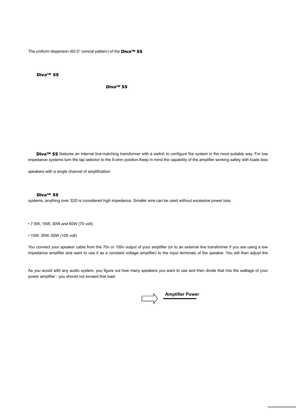 Setting up/speaker placement connections / wiring | Wharfedale Pro Diva 55 User Manual | Page 5 / 12