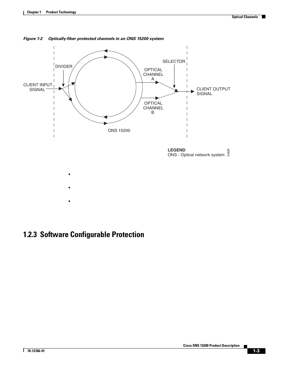 3 software configurable protection, Figure 1-2, 3 software configurable protection | Cisco ONS 15200 User Manual | Page 19 / 74