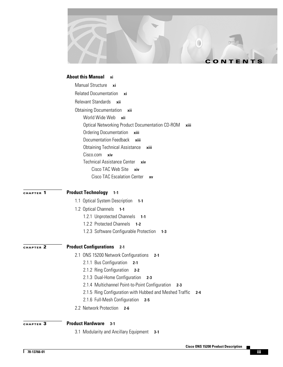 Cisco ONS 15200 User Manual | Page 3 / 74