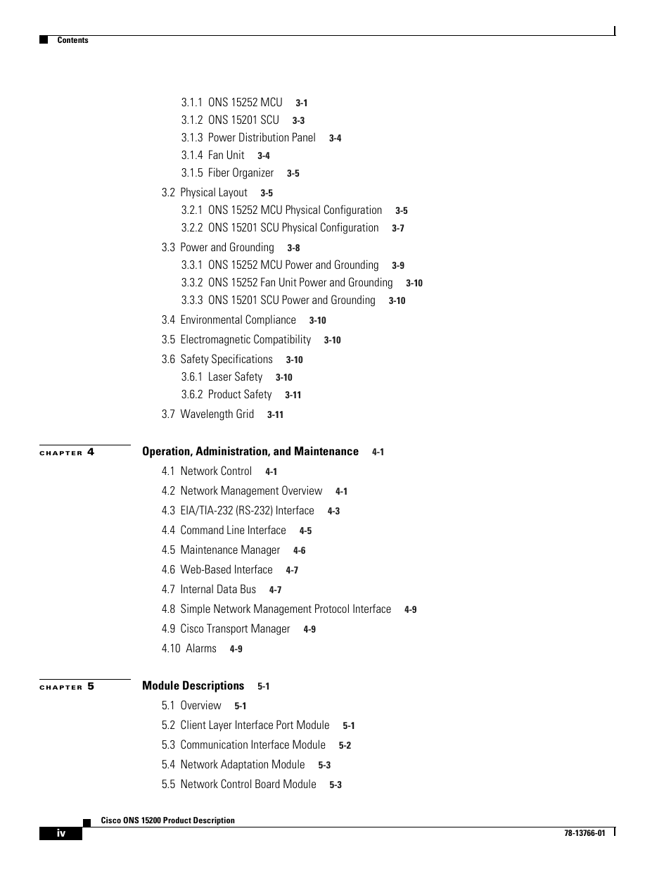 Cisco ONS 15200 User Manual | Page 4 / 74