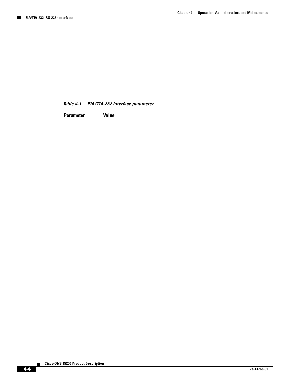 Table 4-1 | Cisco ONS 15200 User Manual | Page 42 / 74