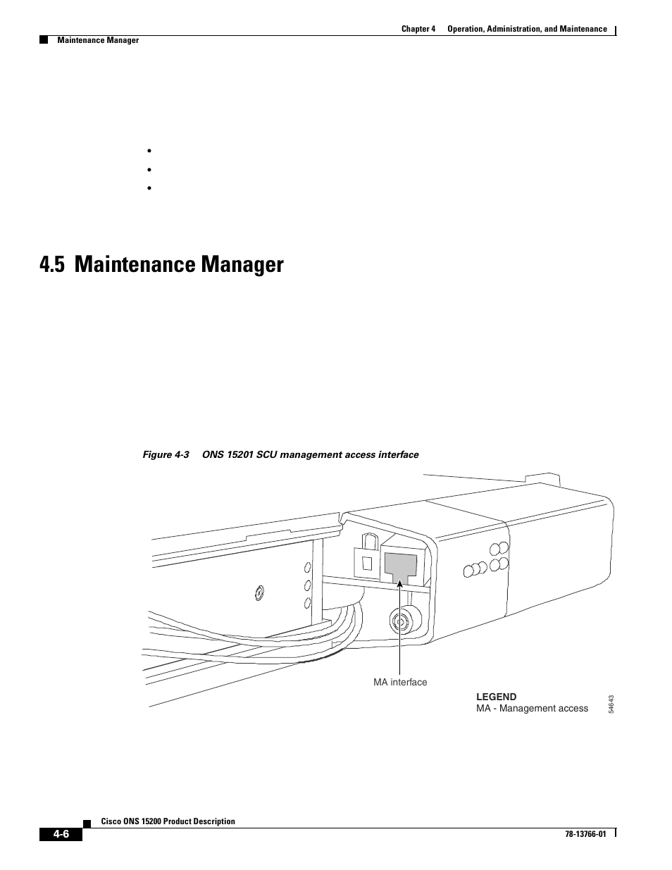 5 maintenance manager, 5 maintenance manager, Figure 4-3 | Cisco ONS 15200 User Manual | Page 44 / 74