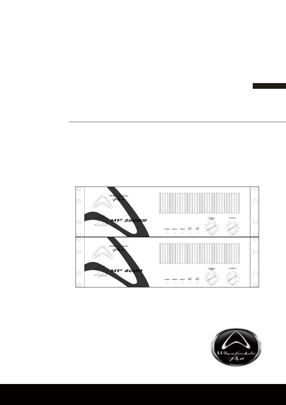 Wharfedale Pro MP4000 User Manual | 12 pages