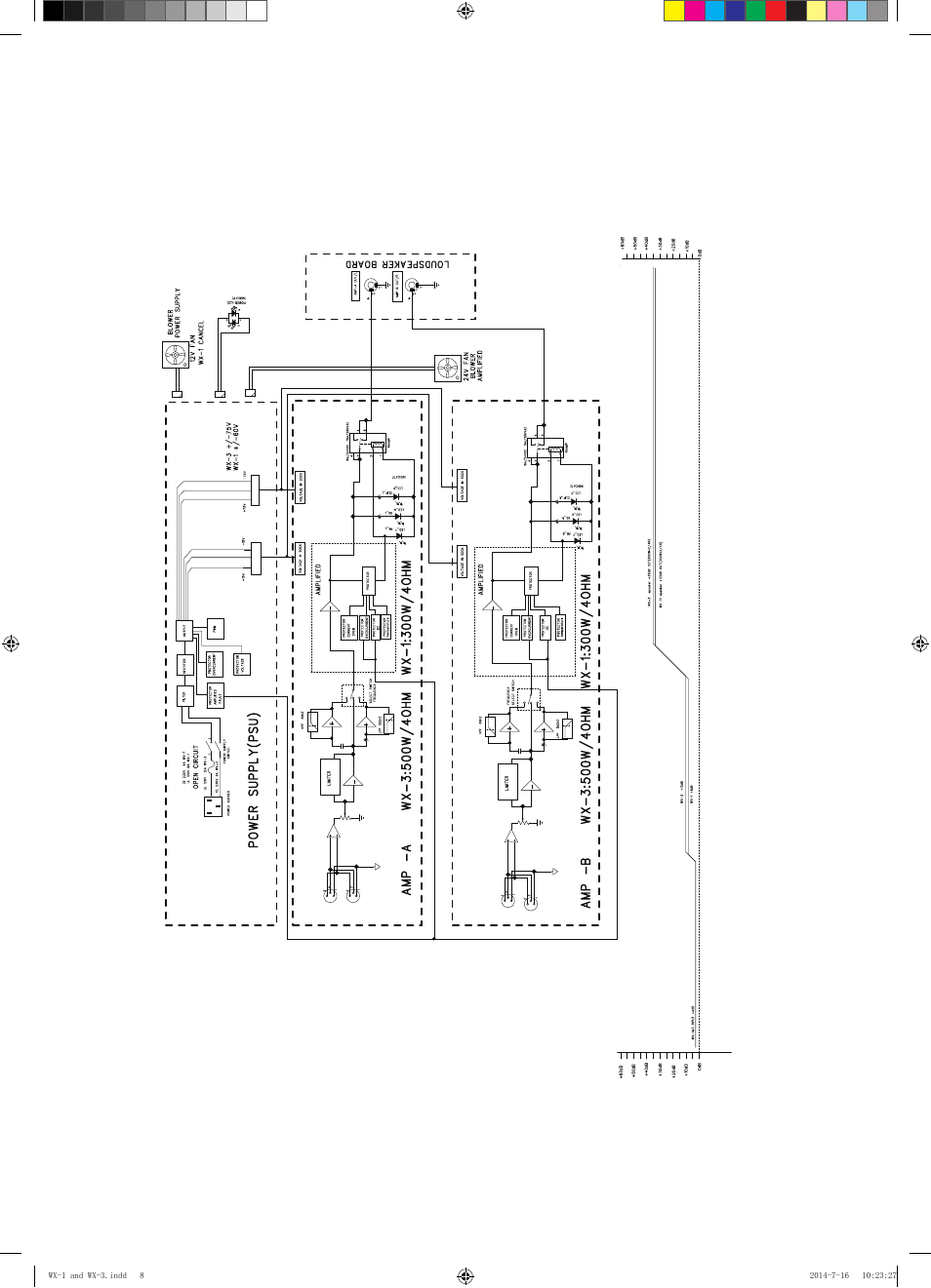 Block diagram | Wharfedale Pro WX-3 User Manual | Page 9 / 12