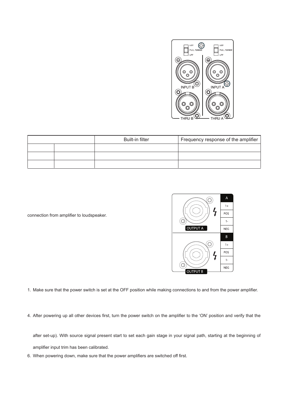 Operating mode switches, Output wiring, Quick start guide | Wharfedale Pro WX-12 User Manual | Page 6 / 12