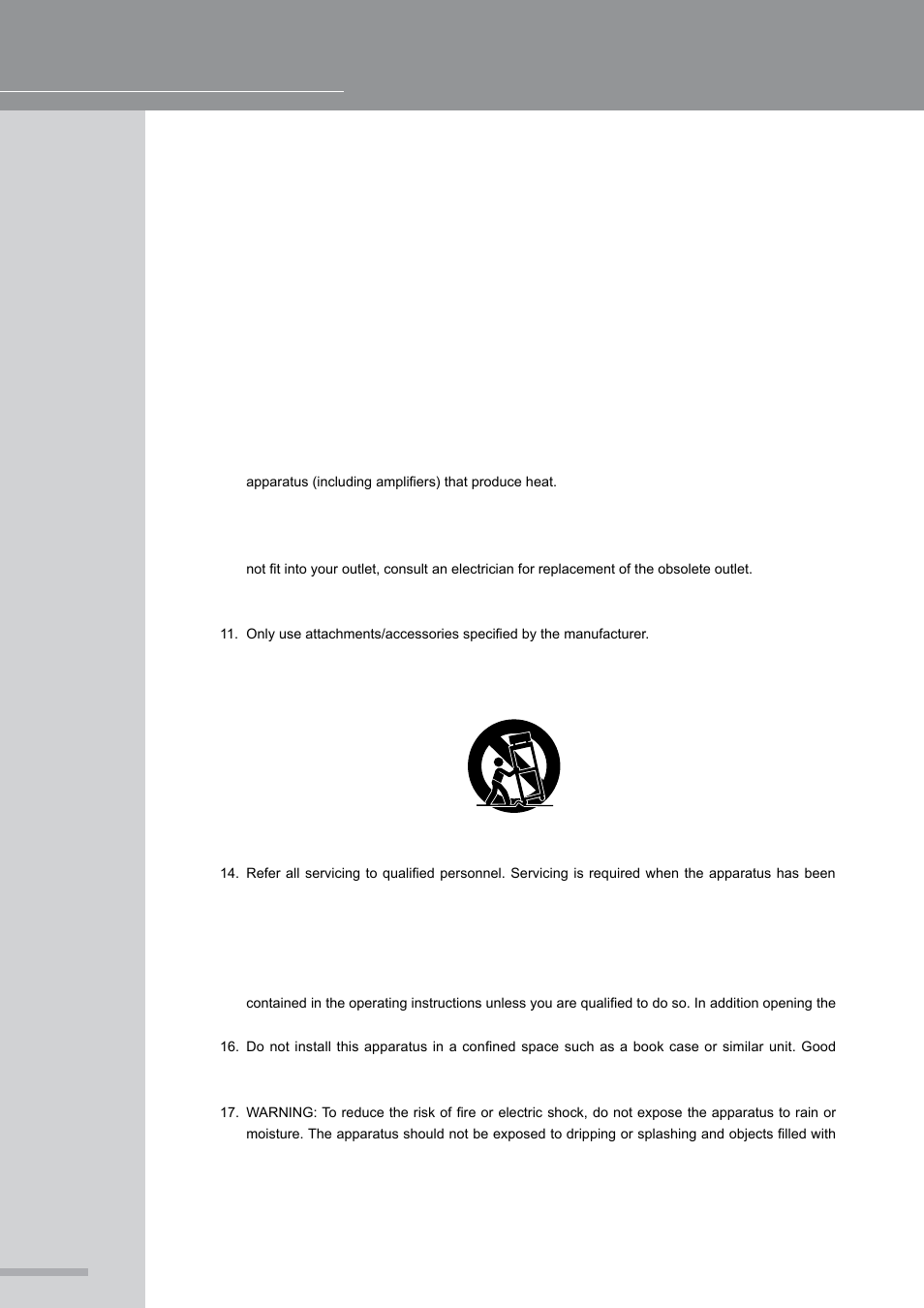 Important warnings & safety instructions, Operating manual and user guide | Wharfedale Pro PMX 710 User Manual | Page 4 / 28