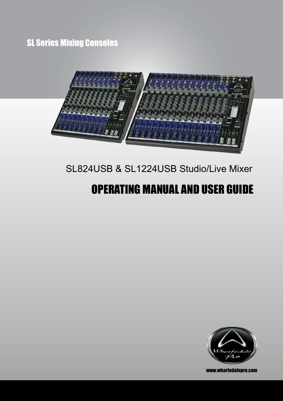 Wharfedale Pro SL824USB User Manual | 16 pages