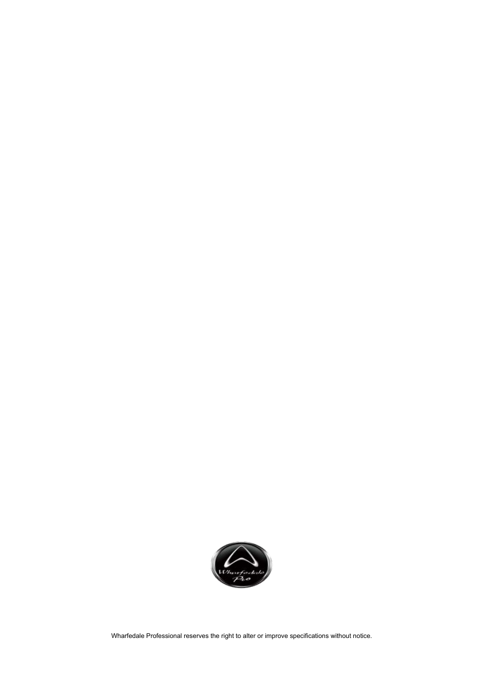 Wharfedale Pro Versadrive SC-26 User Manual | Page 12 / 12