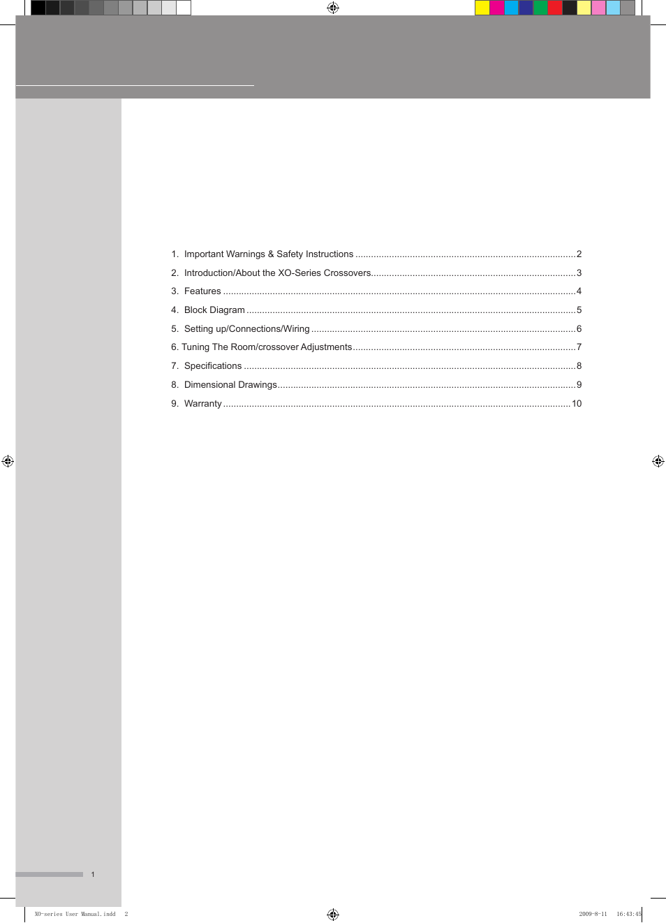 Wharfedale Pro XO-206X User Manual | Page 2 / 12