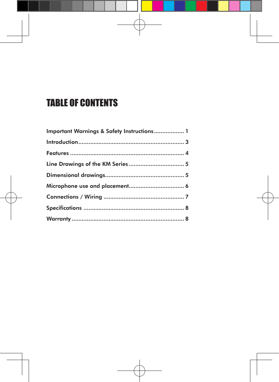 Wharfedale Pro KMD7 User Manual | Page 3 / 14