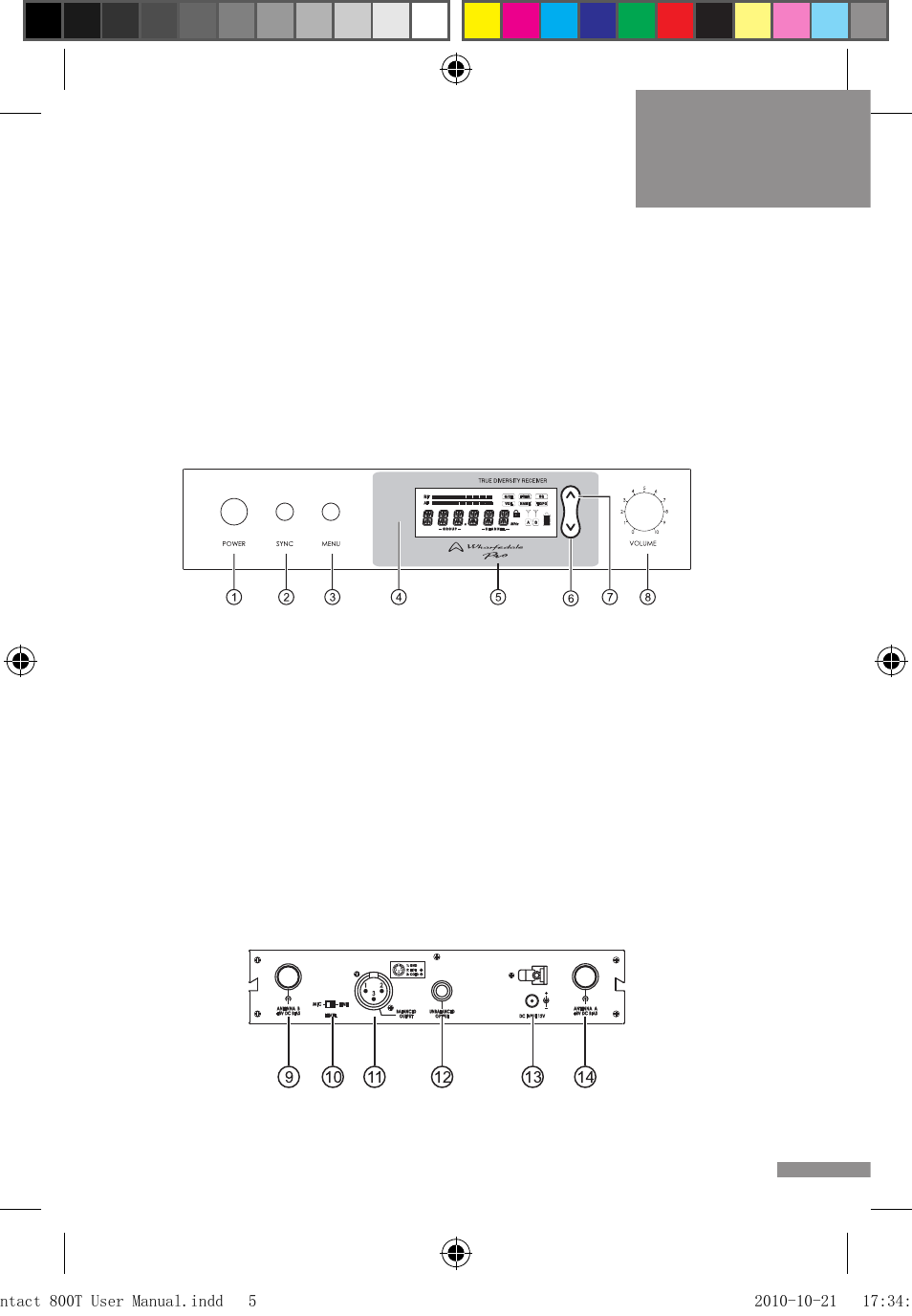 Contact 800t | Wharfedale Pro Contact 800T User Manual | Page 7 / 20