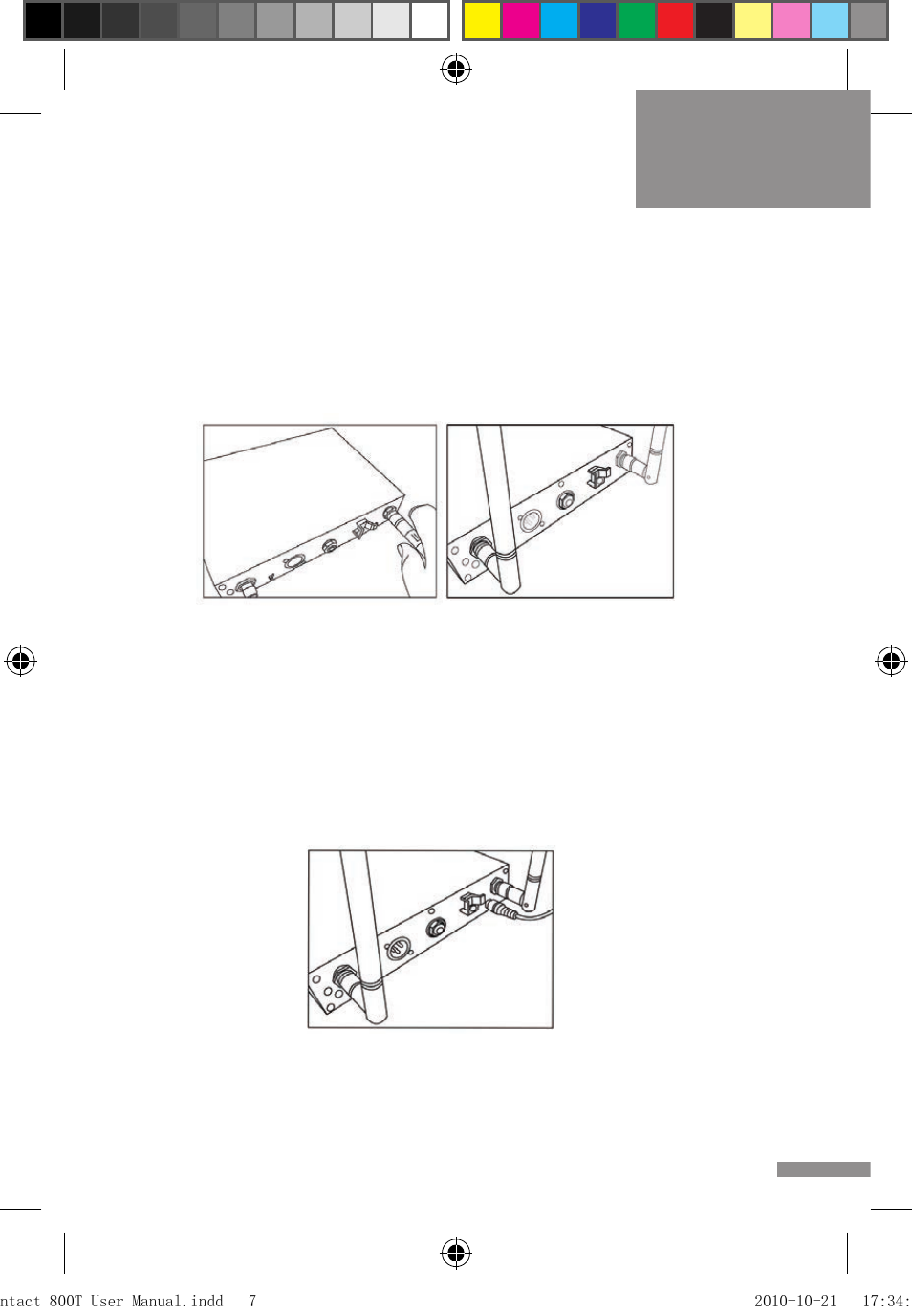 Installation of the receiver, Contact 800t | Wharfedale Pro Contact 800T User Manual | Page 9 / 20