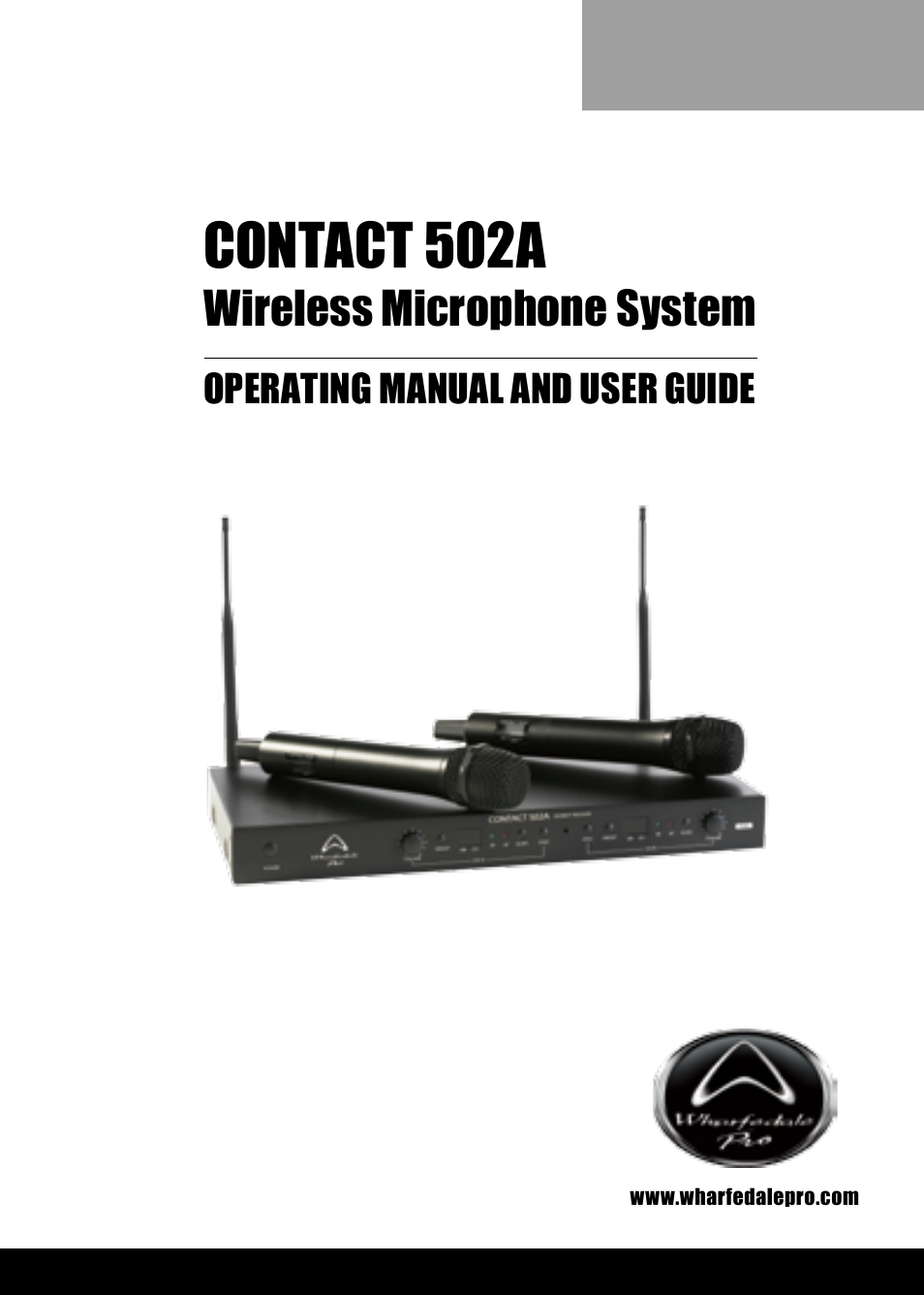 Wharfedale Pro Contact 502A User Manual | 16 pages