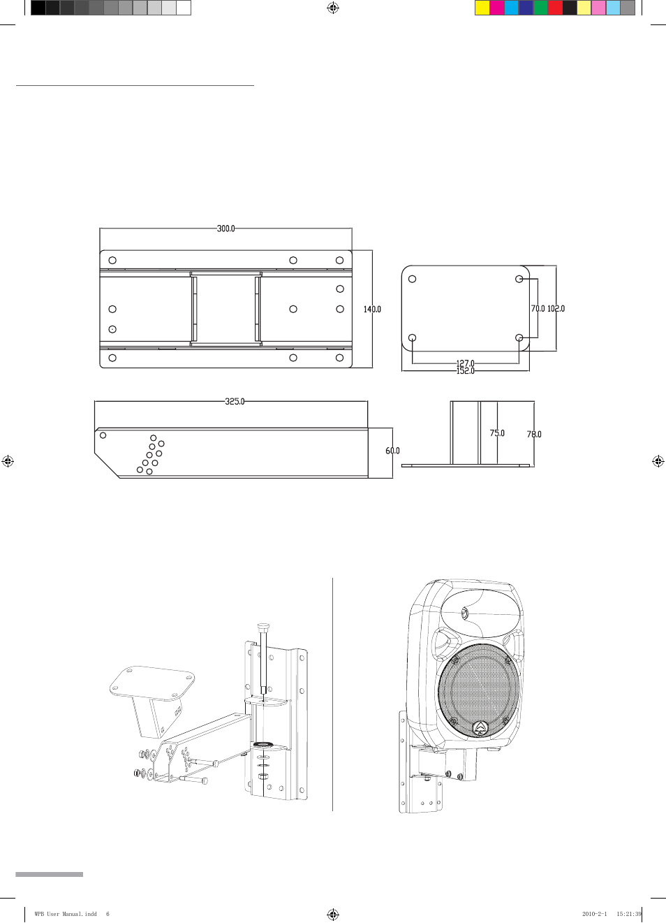 Wpb-1 parts and specifications wpb-1 assembly | Wharfedale Pro WPB-3 User Manual | Page 6 / 12