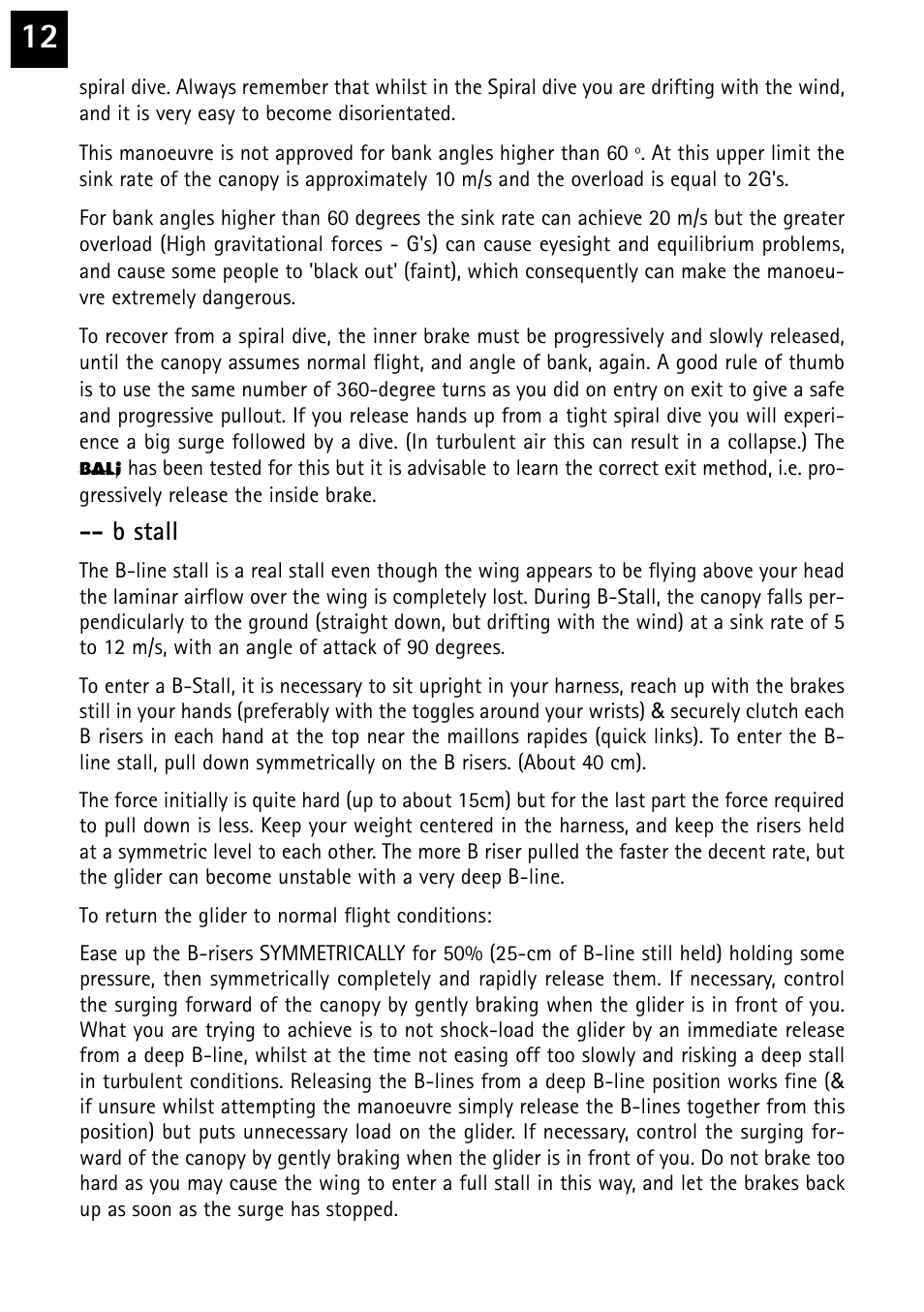 B stall | Windtech bali User Manual | Page 12 / 32