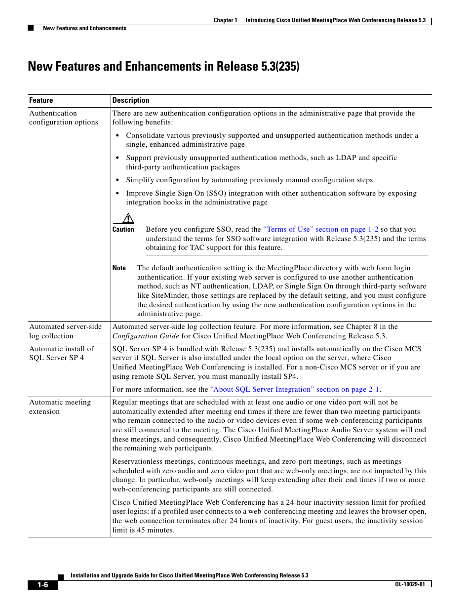 New features and enhancements in release5.3(235), New features and enhancements in release 5.3(235) | Cisco Conference Phone User Manual | Page 16 / 82