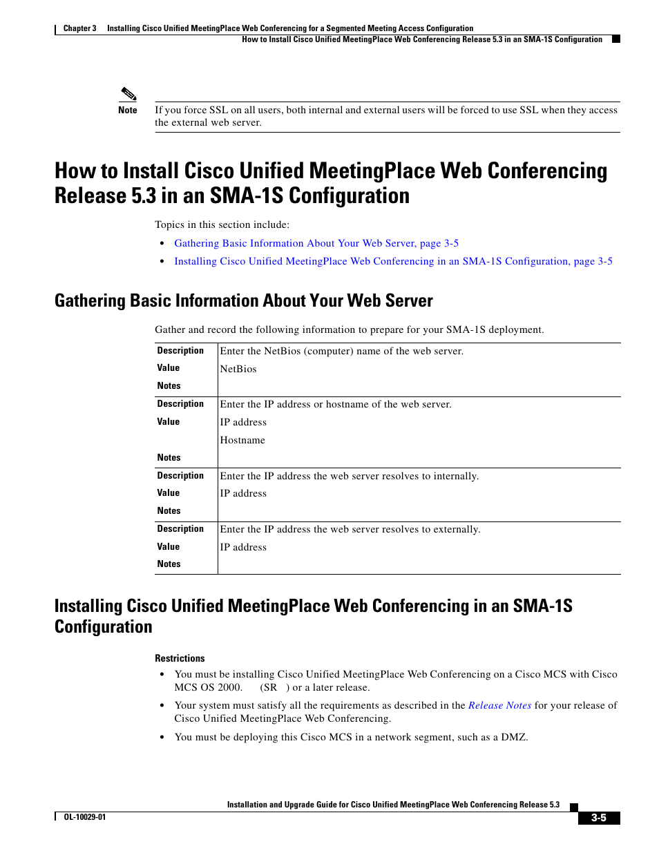 Gathering basic information about your web server | Cisco Conference Phone User Manual | Page 37 / 82